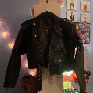 VINTAGE 80s Leather Jacket